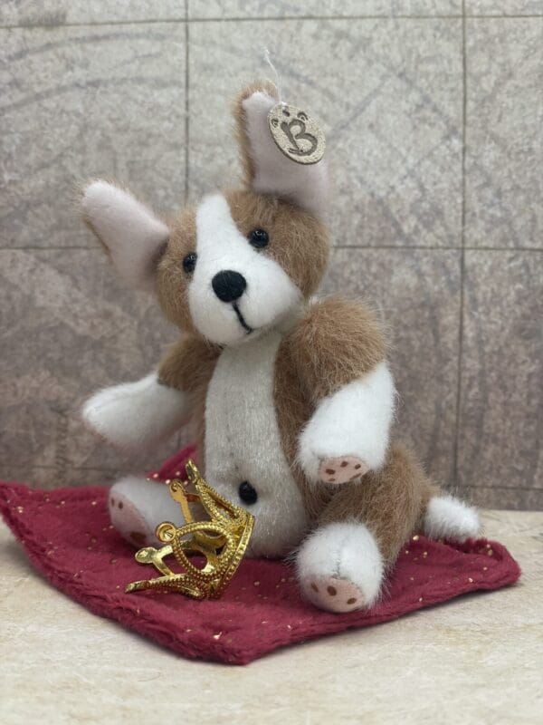 Bärino Corgi Jeffrey 12 cm Künstlerbär – Bild 6