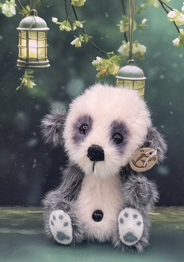 Bärino Panda Ronto 9 cm Künstlerbär – Bild 2