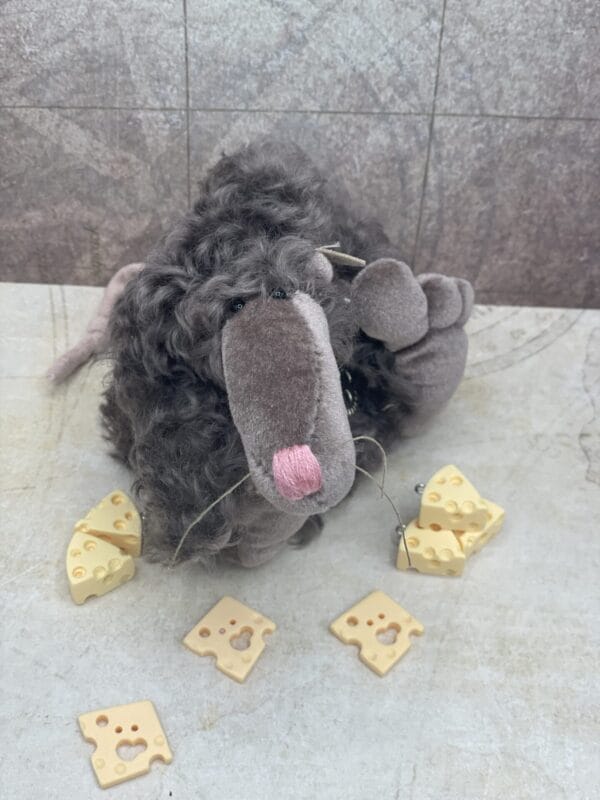 Bärino Ratte Monty 15 cm Künstlerbär – Bild 4