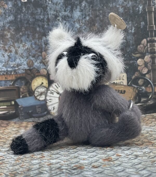 Bärino Waschbär Elio 9 cm Künstlerbär – Bild 3