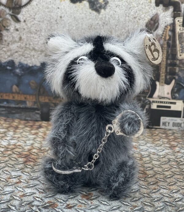 Bärino Waschbär Lorenzo  9 cm Künstlerbär – Bild 6