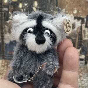 Bärino Waschbär Lorenzo  9 cm Künstlerbär