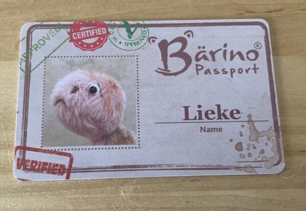Bärino Schildkröte  Lieke  9 cm Künstlerbär – Bild 6