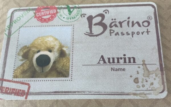 Bärino Bär Aurin 24 cm Künstlerbär – Bild 11