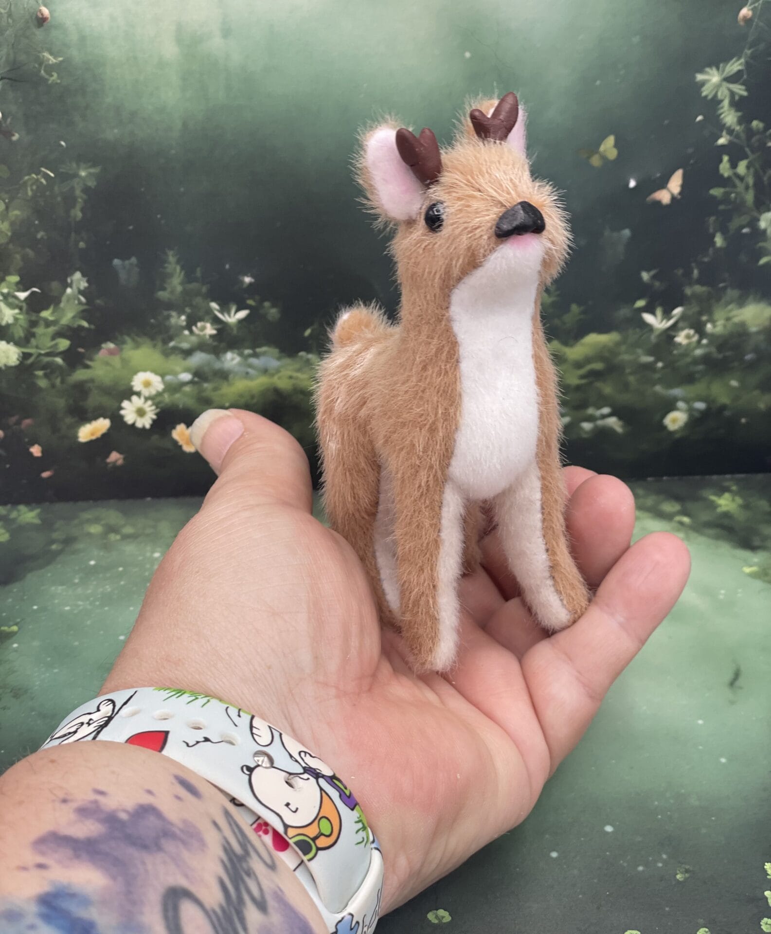 Bärino Rehkitz Fawn 11 cm Künstlerbär – Bild 3