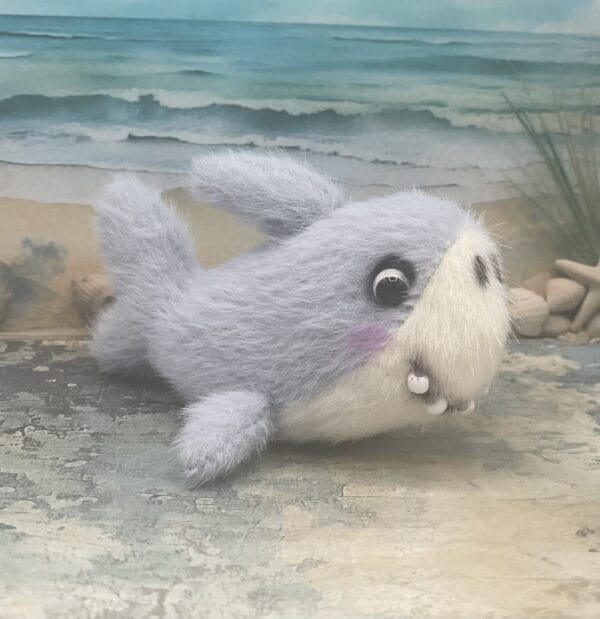 Bärino Hai HAIko 10x5  cm Künstlerbär – Bild 2