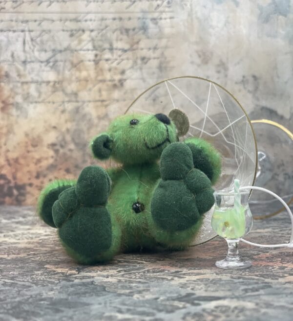 Bärino Bär Absinth 9 cm Künstlerbär – Bild 5