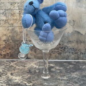 Bärino Bär Blue Curacao 9 cm Künstlerbär