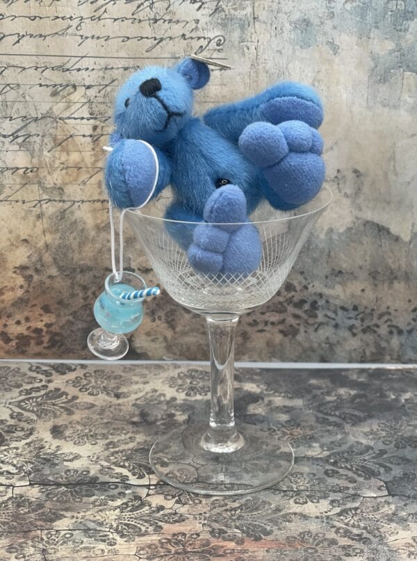 Bärino Bär Blue Curacao 9 cm Künstlerbär – Bild 2