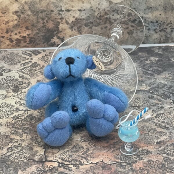 Bärino Bär Blue Curacao 9 cm Künstlerbär – Bild 3