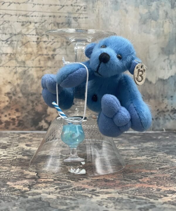 Bärino Bär Blue Curacao 9 cm Künstlerbär – Bild 5