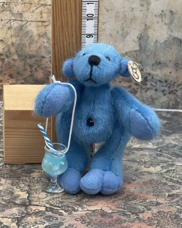 Bärino Bär Blue Curacao 9 cm Künstlerbär – Bild 7