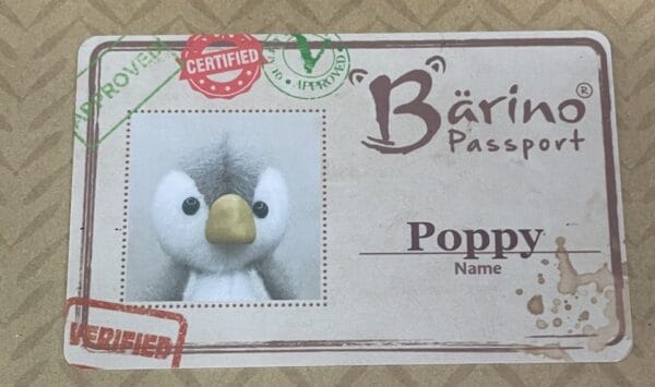 Bärino Pinguin Poppy 7 cm Künstlerbär – Bild 2