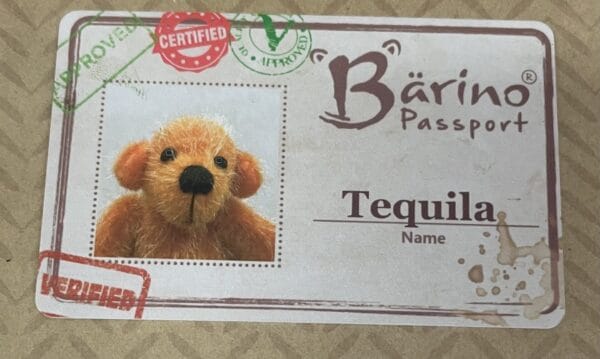 Bärino Bär Tequila 9 cm Künstlerbär – Bild 8