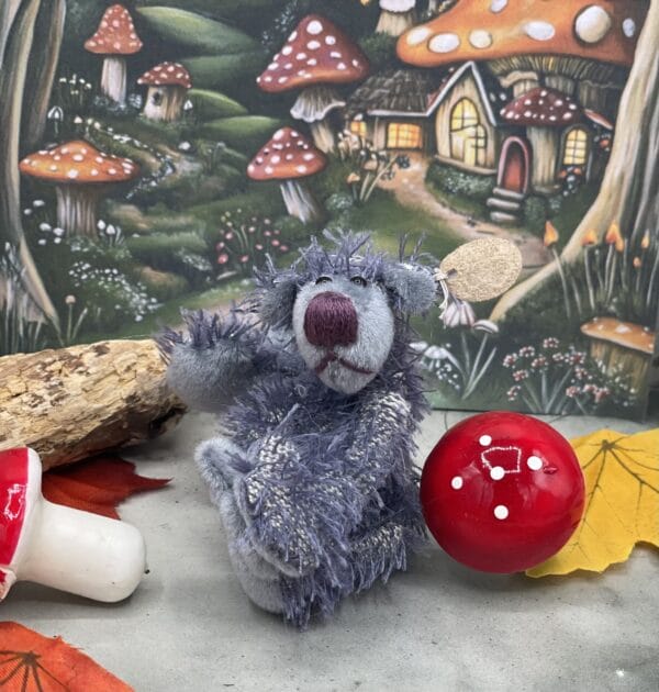 Bärino Bär Blueberry 7 cm Künstlerbär – Bild 5
