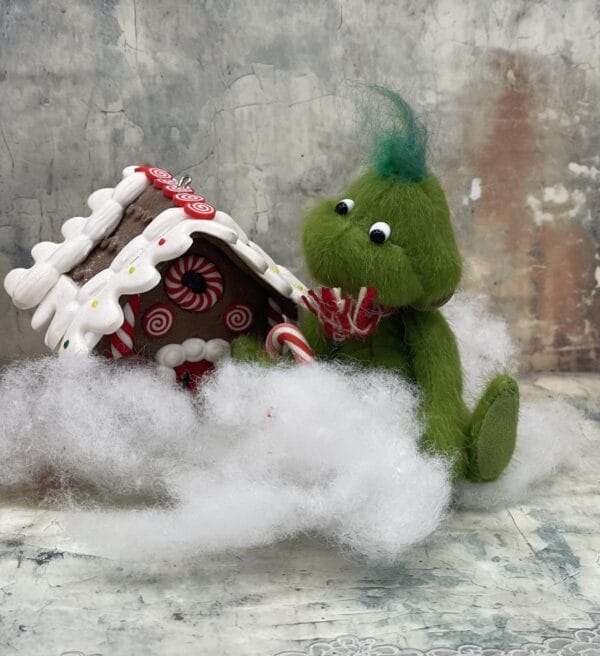 Bärino Grinch 9 cm Künstlerbär – Bild 2