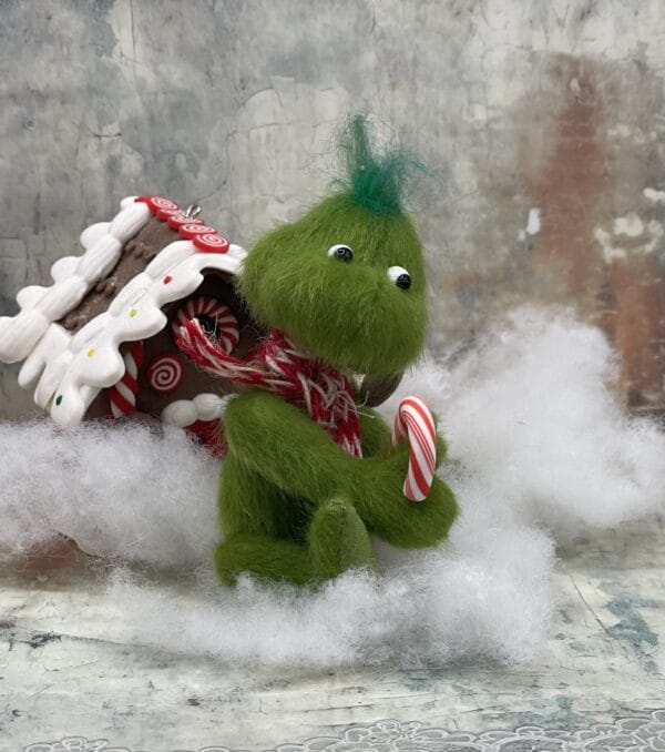 Bärino Grinch 9 cm Künstlerbär – Bild 6