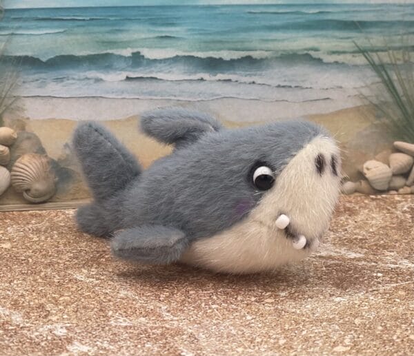 Bärino Hai HAInz 10x5  cm Künstlerbär – Bild 2
