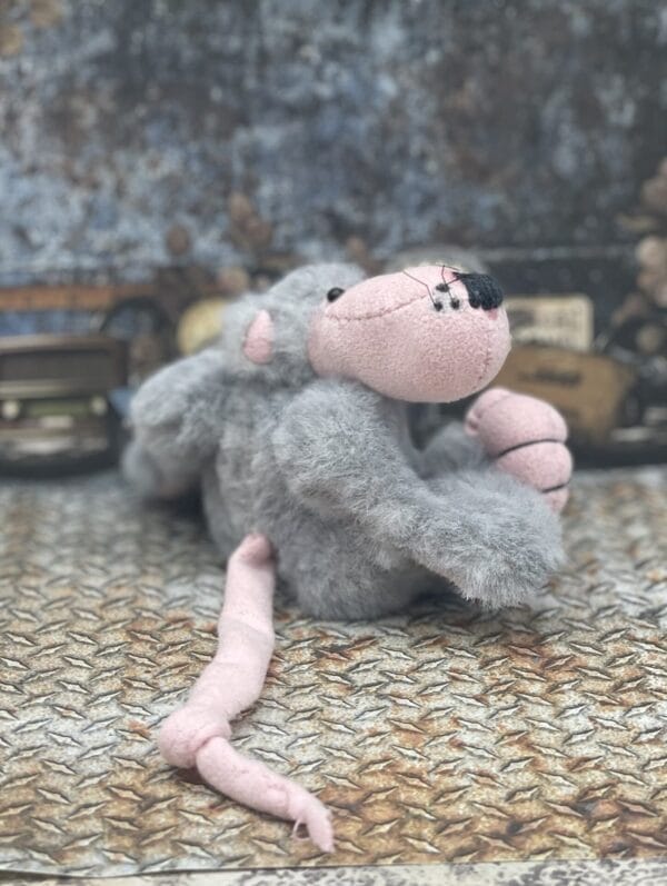 Bärino Ratte Rudger 9 cm Künstlerbär – Bild 3