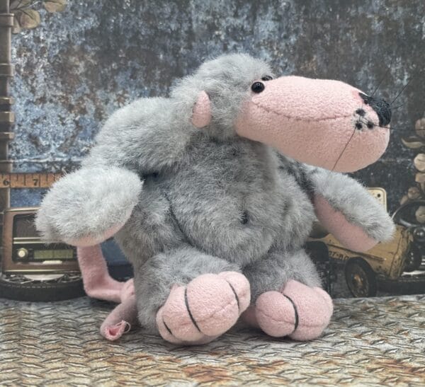 Bärino Ratte Rudger 9 cm Künstlerbär – Bild 5