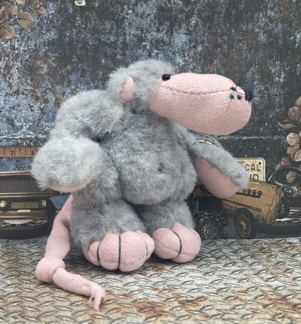 Bärino Ratte Rudger 9 cm Künstlerbär – Bild 6