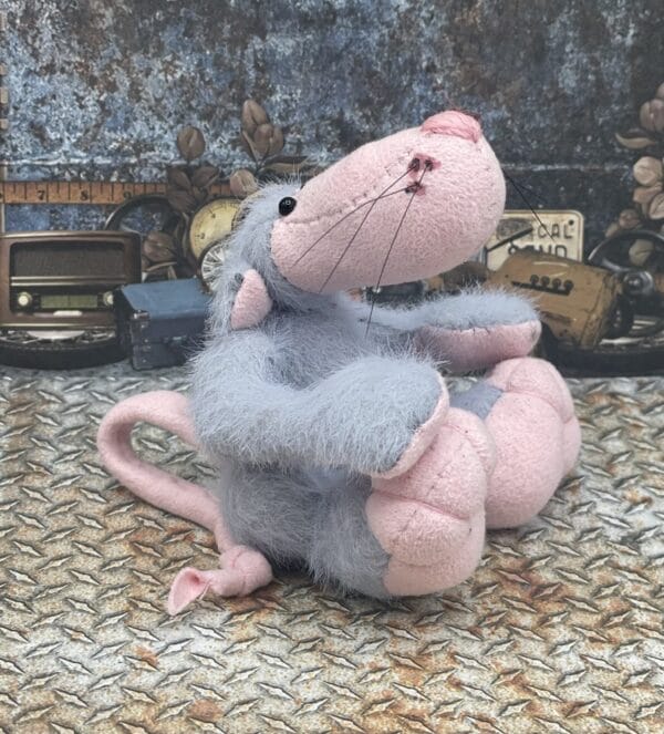 Bärino Ratte Rudi 9 cm Künstlerbär – Bild 2