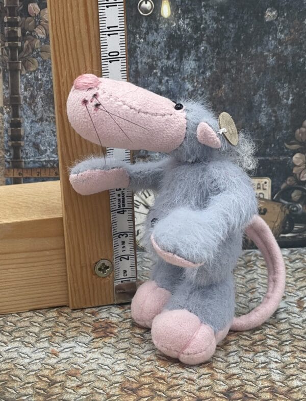Bärino Ratte Rudi 9 cm Künstlerbär – Bild 5