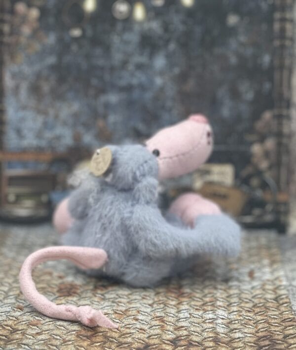 Bärino Ratte Rudi 9 cm Künstlerbär – Bild 6