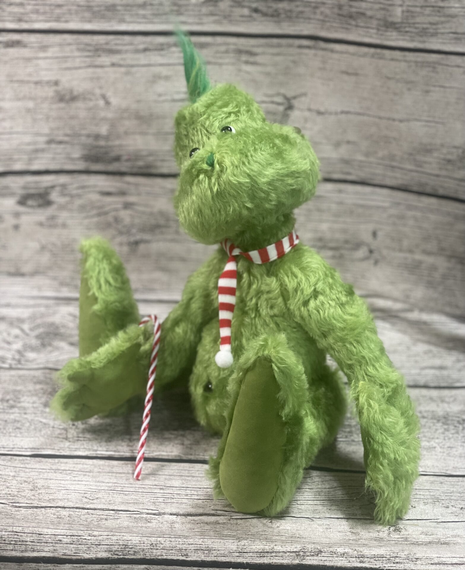 Bärino Grinch 35 cm Künstlerbär – Bild 3