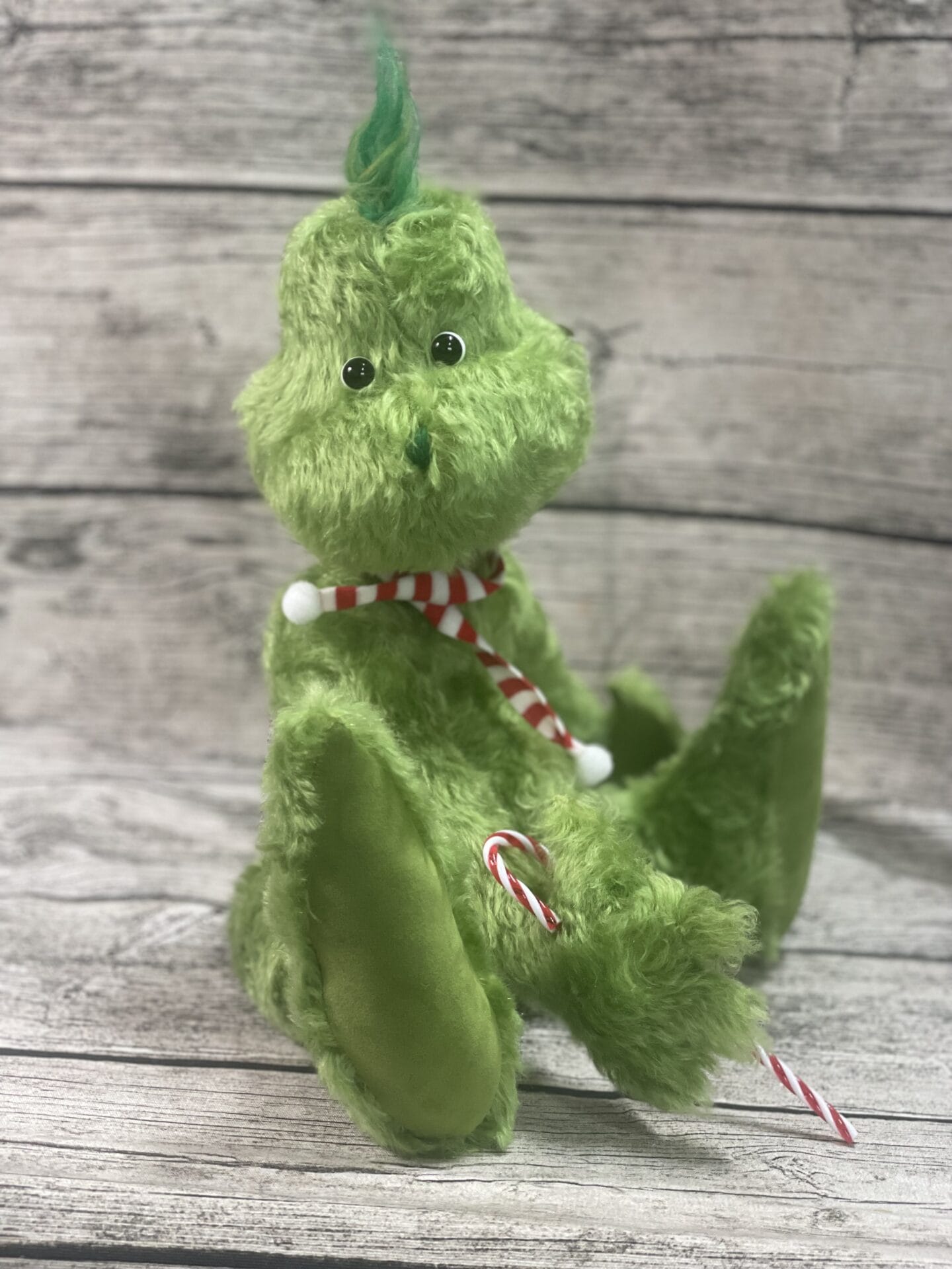 Bärino Grinch 35 cm Künstlerbär – Bild 4