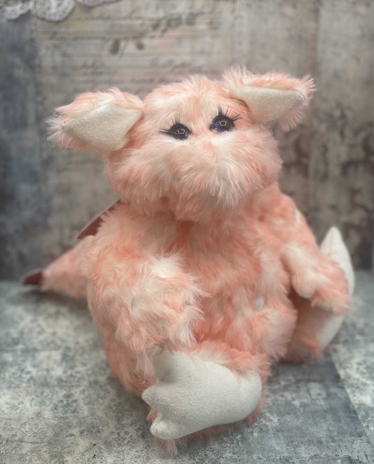 Bärino Drache Rosalinde 30 cm Künstlerbär – Bild 7