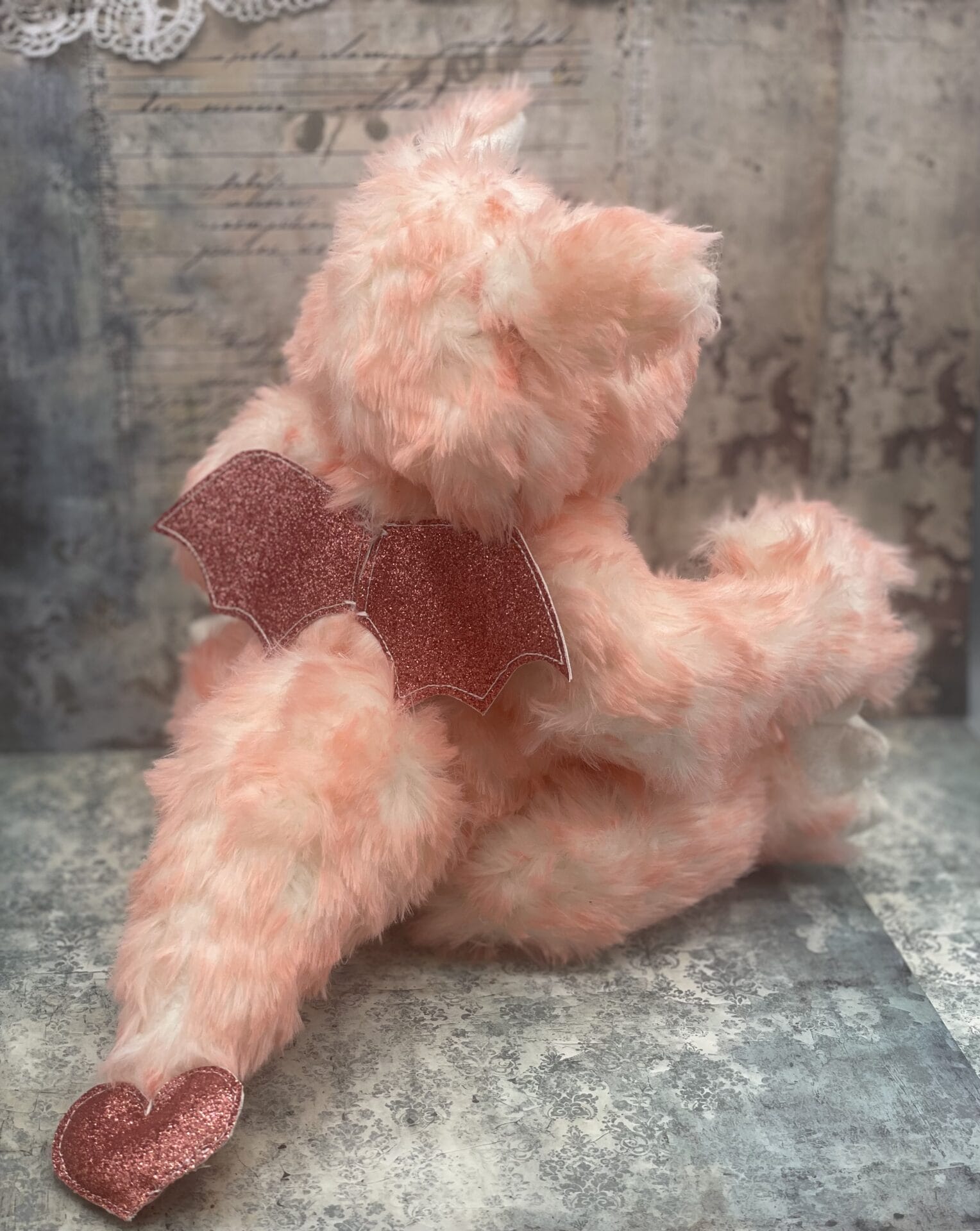 Bärino Drache Rosalinde 30 cm Künstlerbär – Bild 8