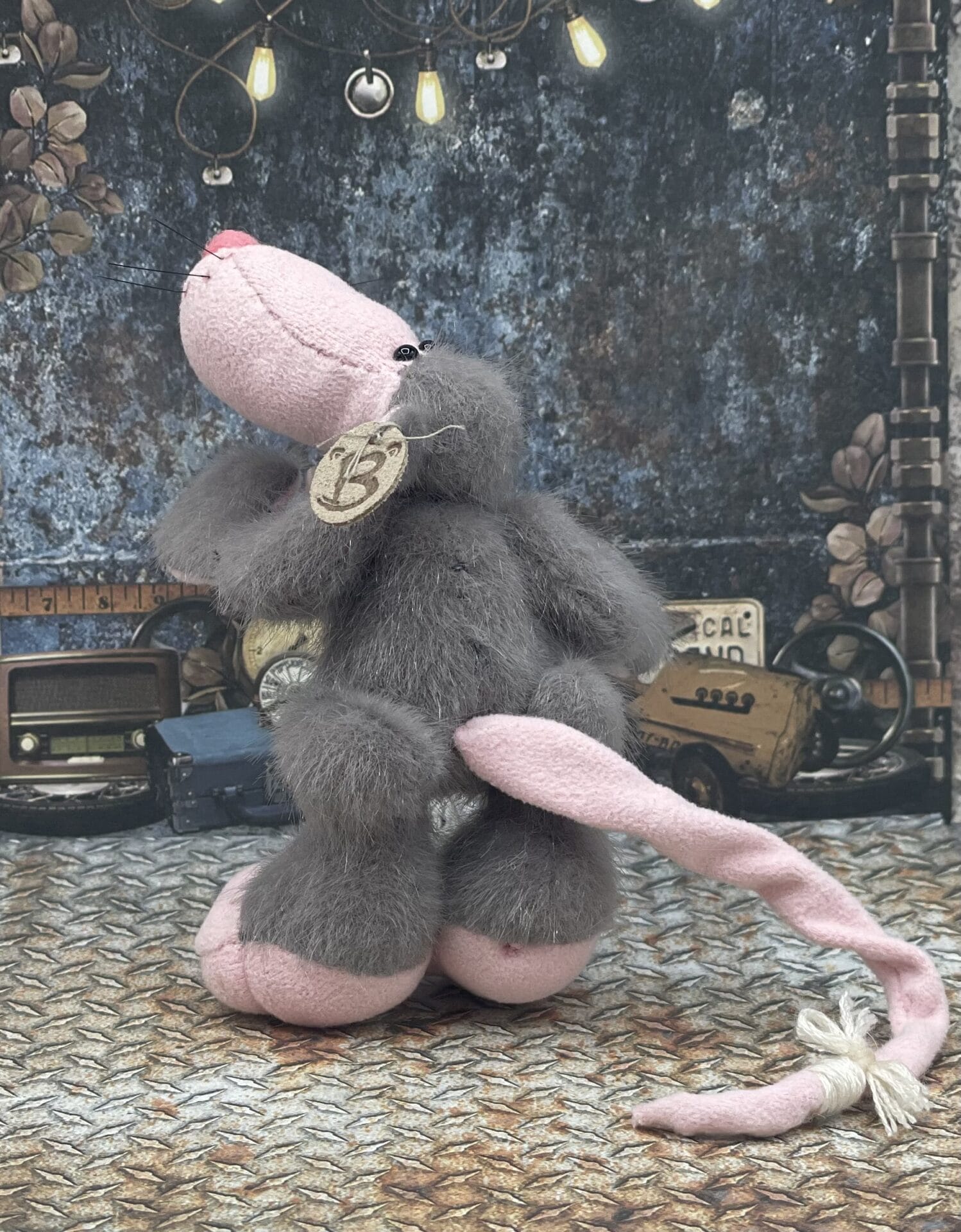 Bärino Ratte Romee 9 cm Künstlerbär – Bild 5