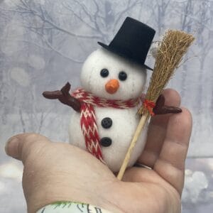 BärinoSchneemann Frosty 9 cm Künstlerbär