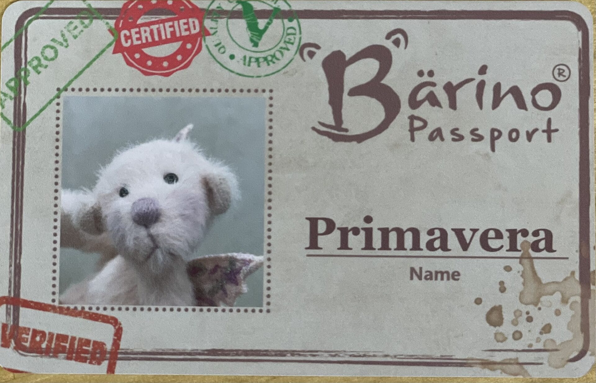 Bärino Bär Primavera 9 cm Künstlerbär – Bild 7