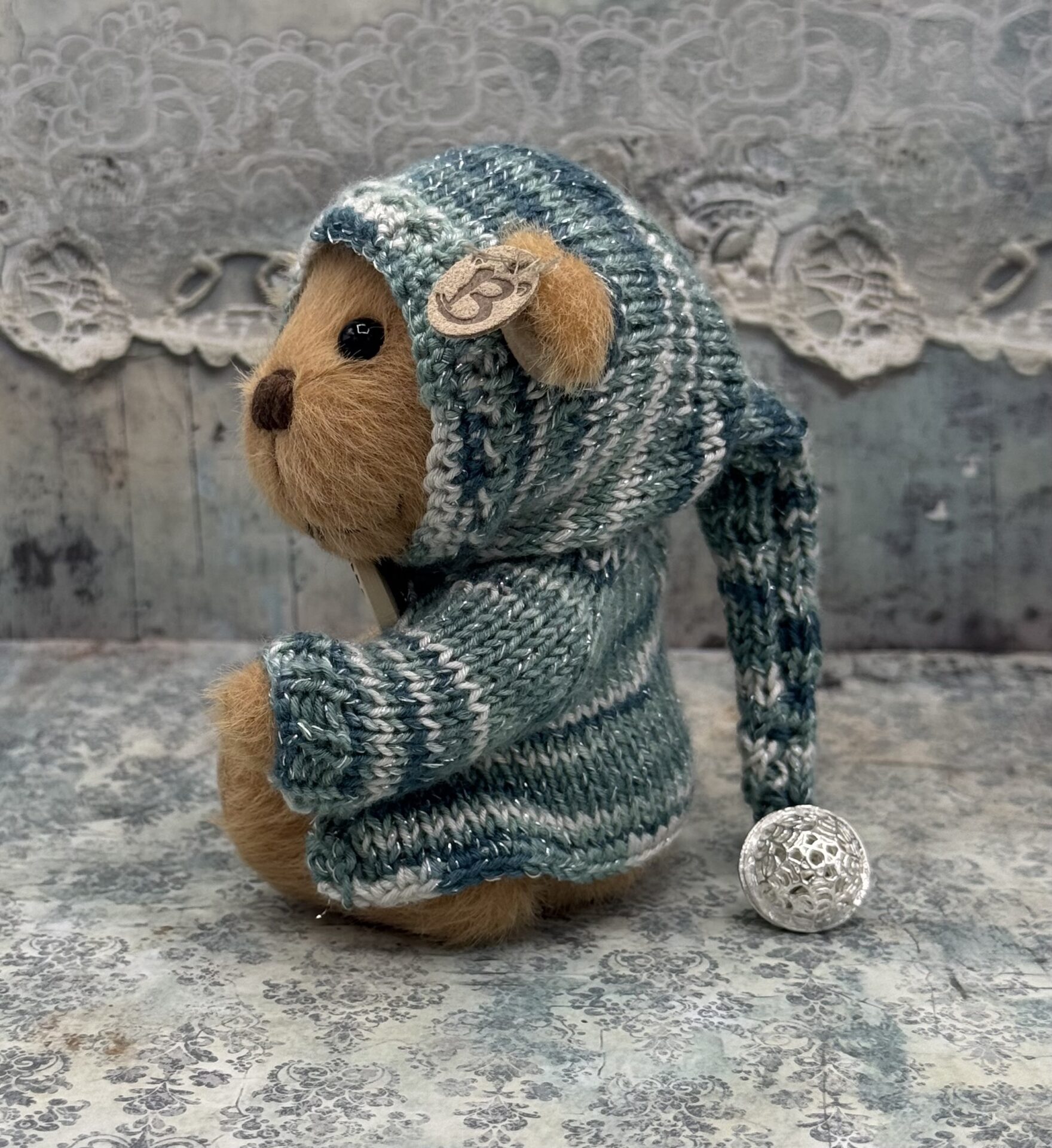 Bärino Bär Cole 13 cm Künstlerbär – Bild 5