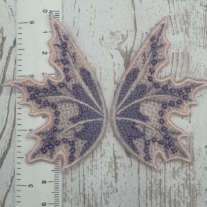 Flügel lila / rosa 7,5 x 5 cm