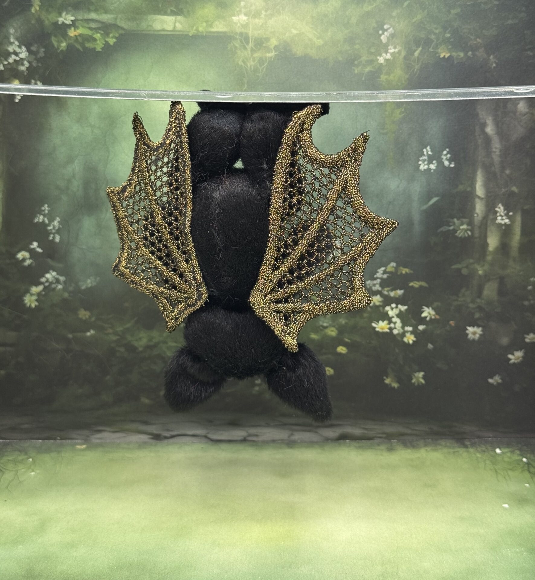 Bärino Fledermaus Lior 13 cm Künstlerbär – Bild 5