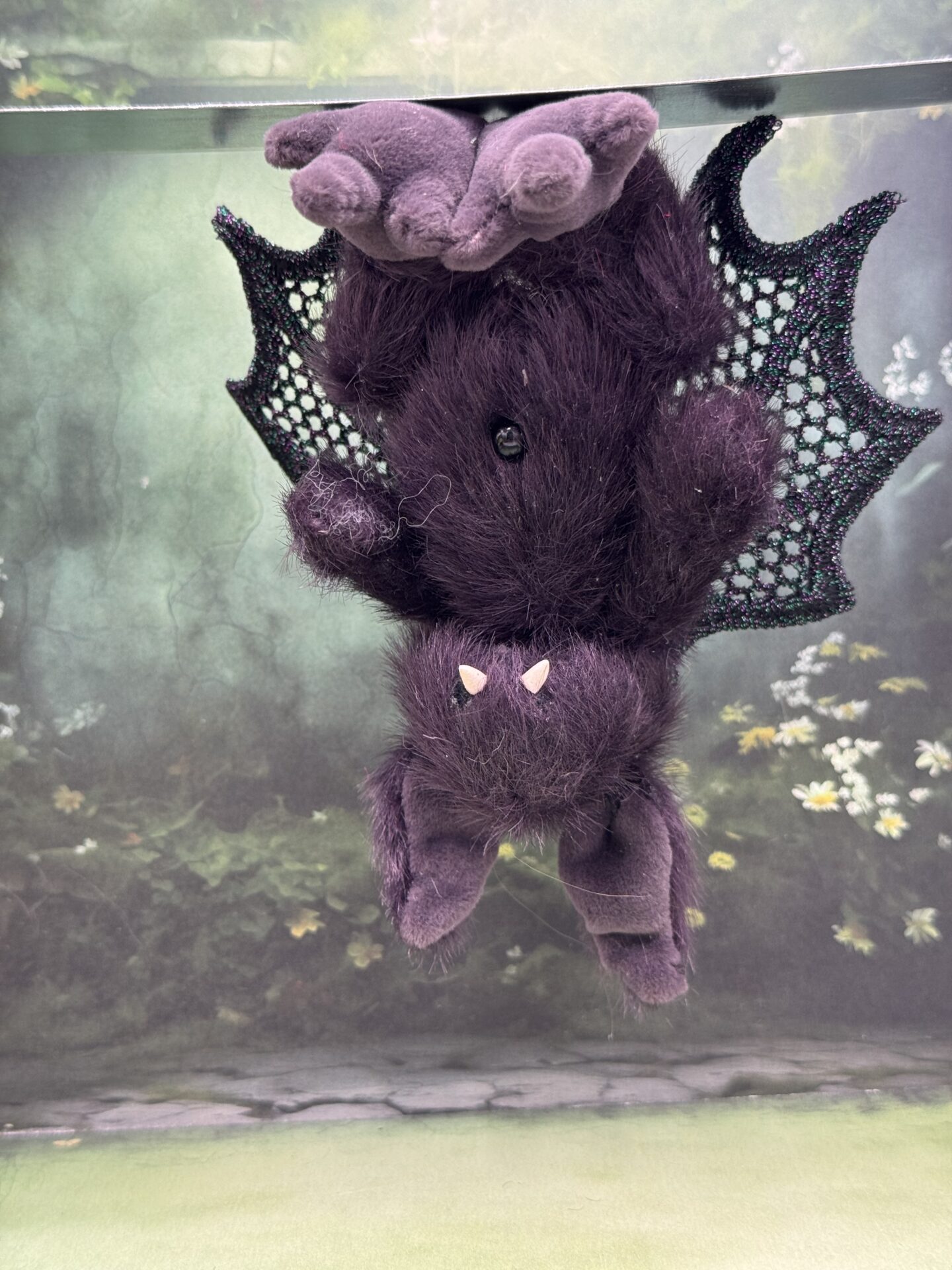 Bärino Fledermaus Nisha 13 cm Künstlerbär – Bild 4