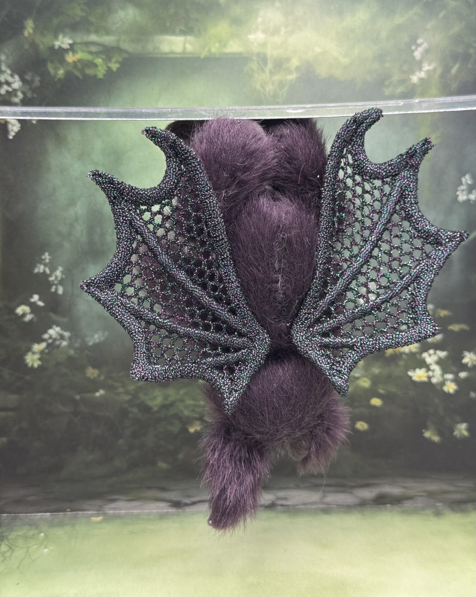 Bärino Fledermaus Nisha 13 cm Künstlerbär – Bild 5