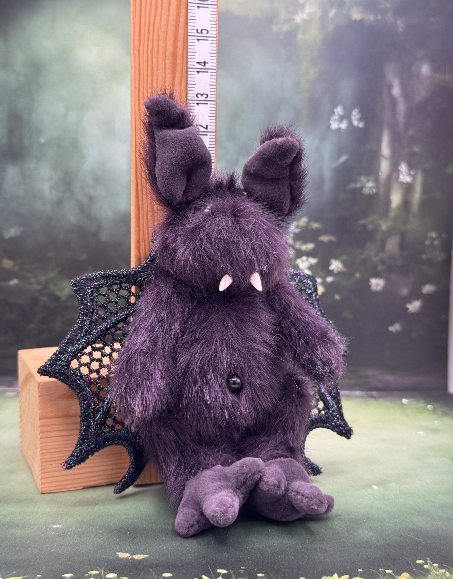 Bärino Fledermaus Nisha 13 cm Künstlerbär – Bild 9