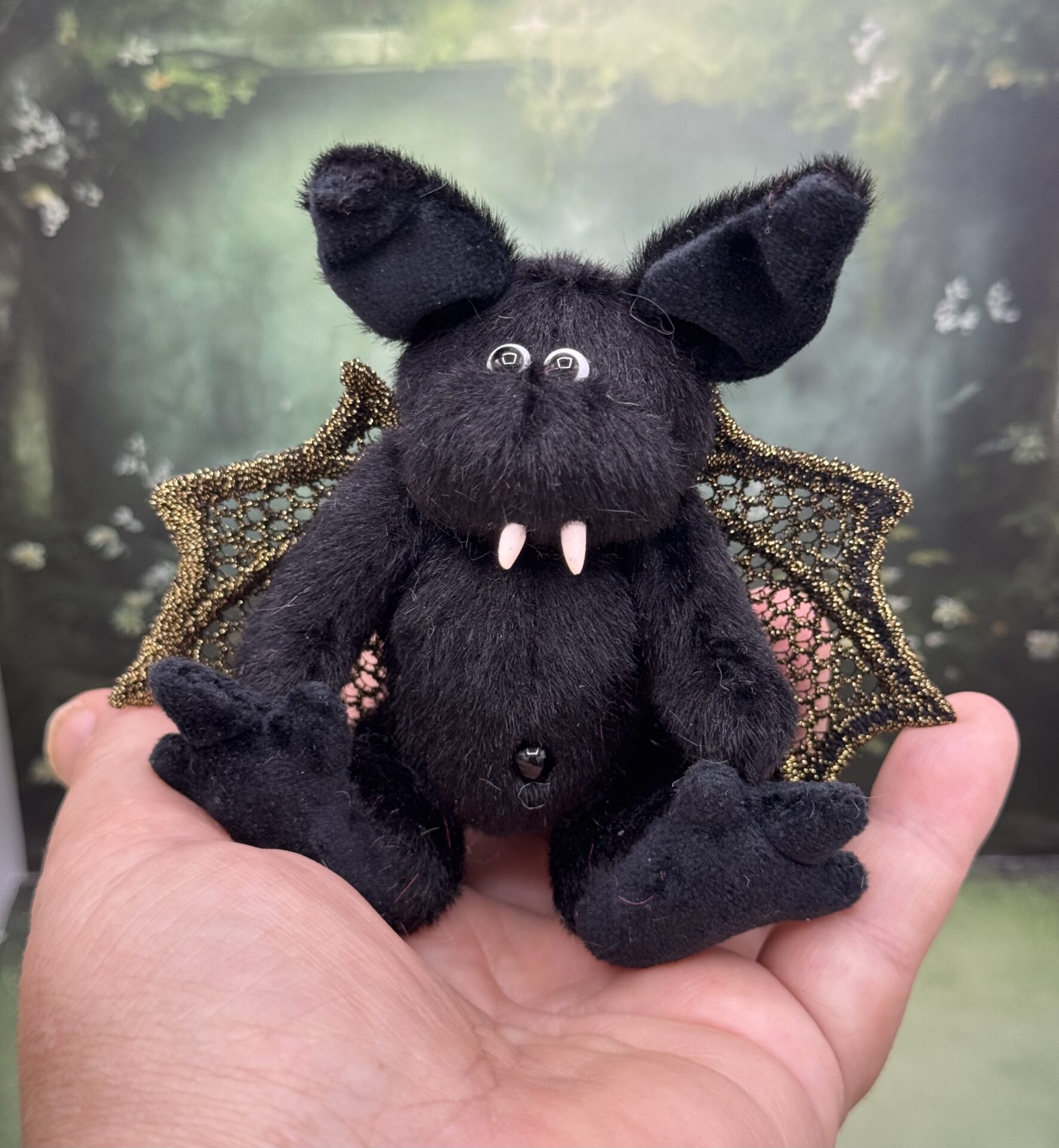 Bärino Fledermaus Lior 13 cm Künstlerbär – Bild 8