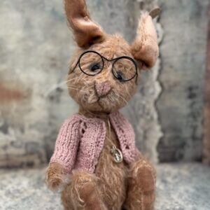 Bärino Hase Rose 23 cm Künstlerbär