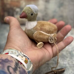 Bärino Nachziehente Dave 8 cm Künstlerbär