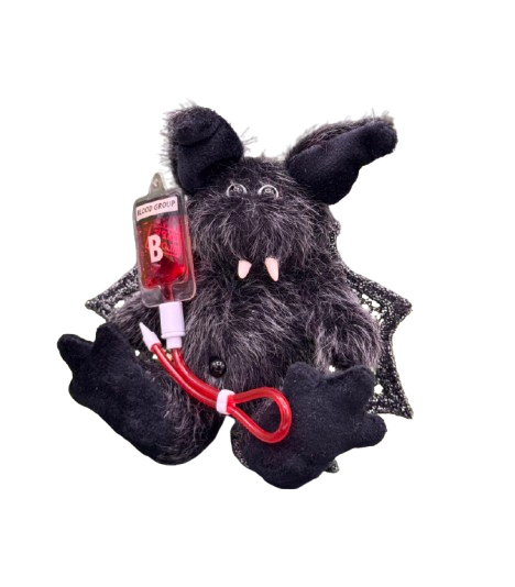 Bärino Fledermaus Silverio 13 cm Künstlerbär – Bild 2