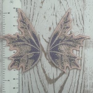 Flügel Rosa / Lila 7,5 x 5 cm