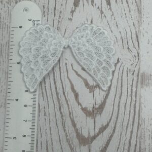 Engelflügel / Doppelflügel weiß 5 x 7 cm