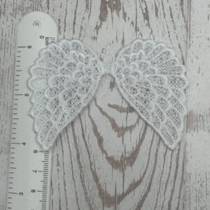 Engelflügel / Doppelflügel weiß 6 x 8 cm