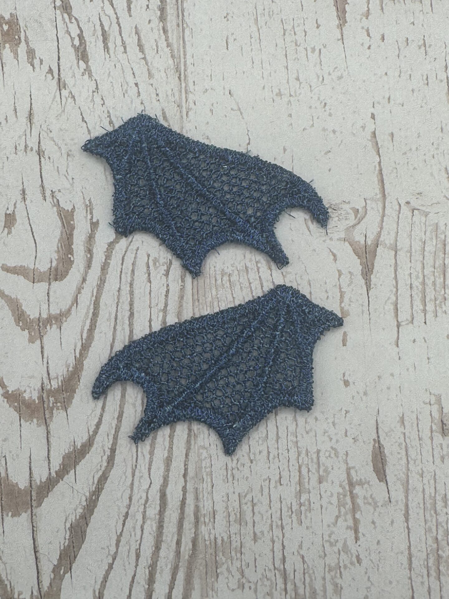 Flügel blau metallic 5,5 x 3 cm – Bild 3