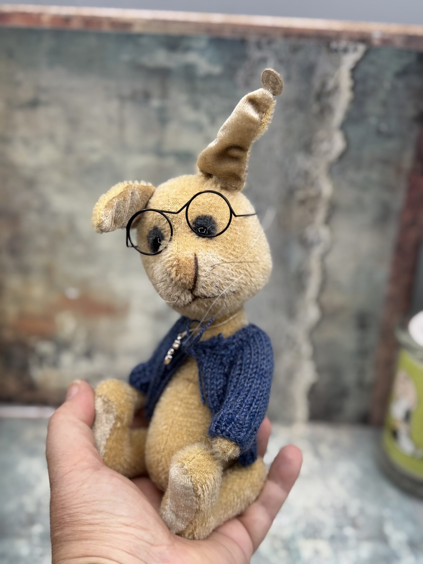 Bärino Hase Max 24 cm Künstlerbär – Bild 3